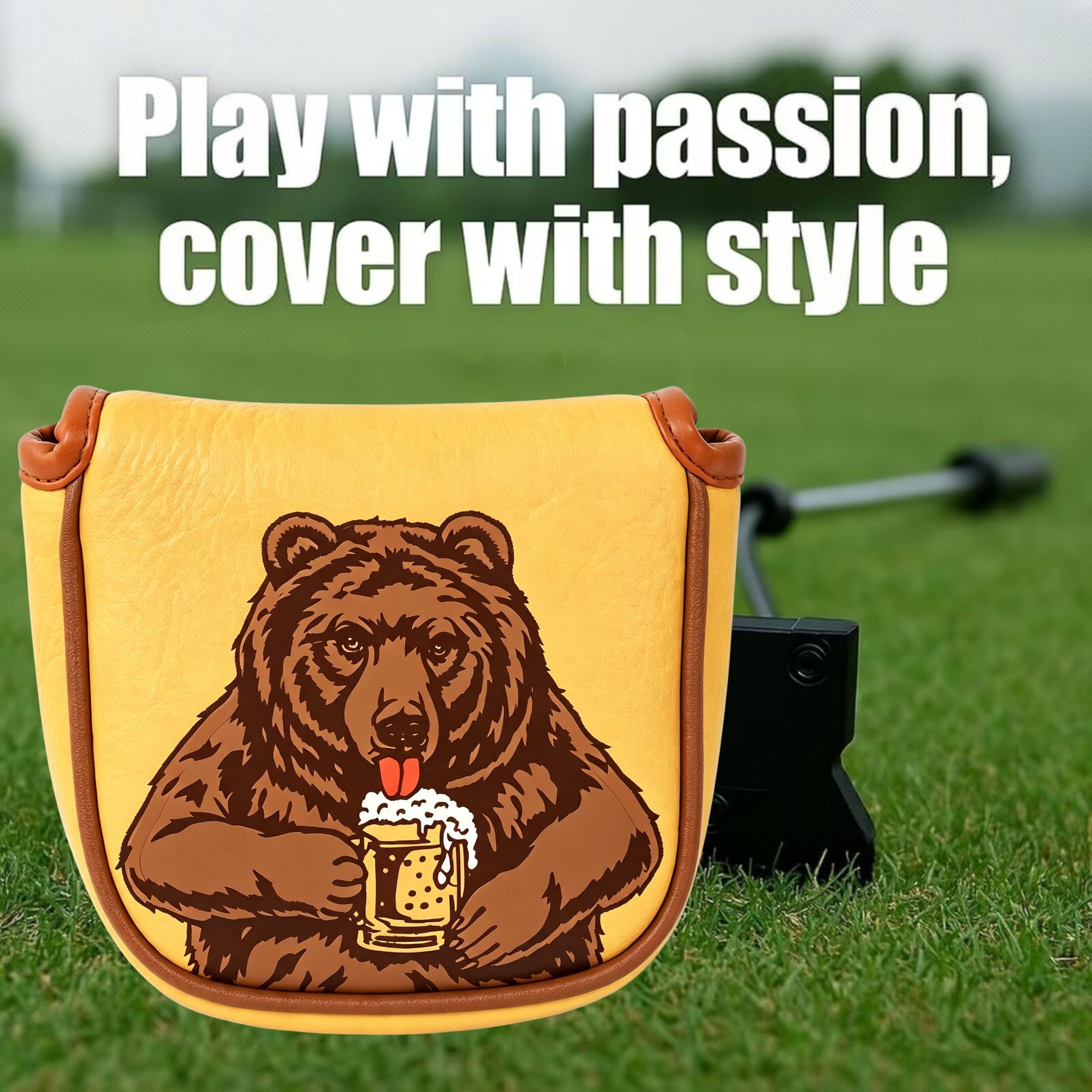 Skull Embroidered Golf Mallet  - Golf Equipment And Accessories 评论和价格