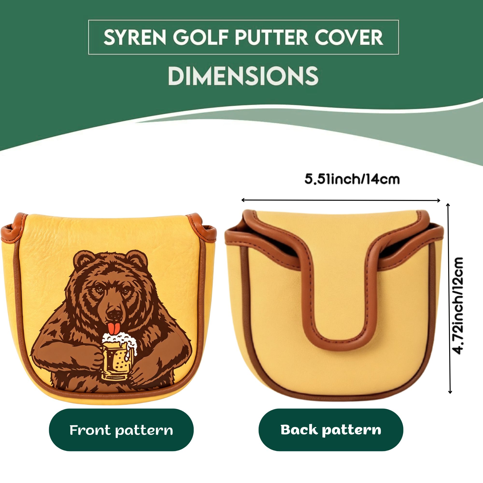 Skull Embroidered Golf Mallet  - Golf Equipment And Accessories 评论和价格